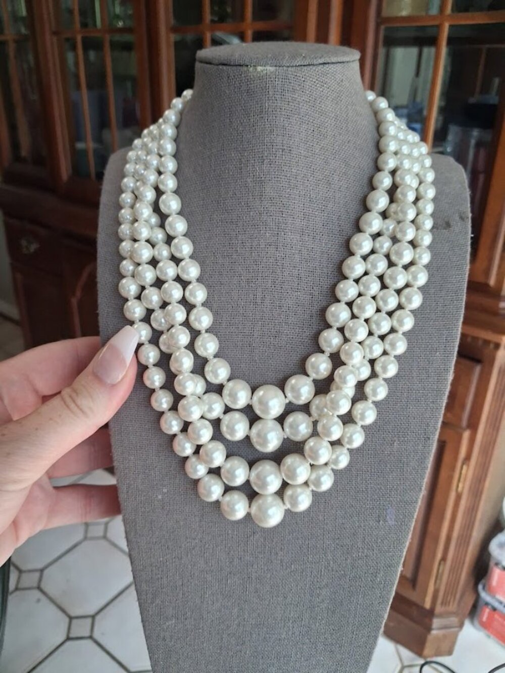 16 inch Japan made beaded necklace